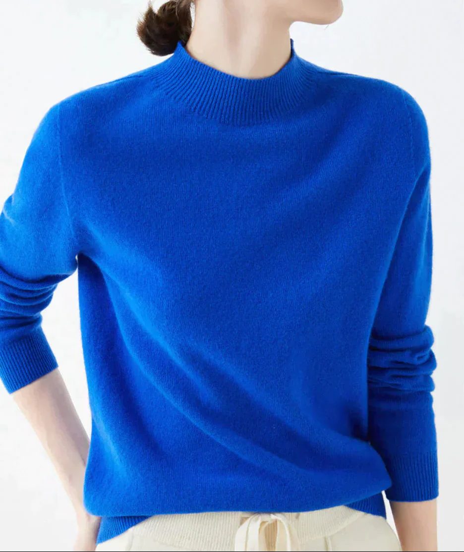 Elfreda | Cashmere Sweater with Crew Neck for Women