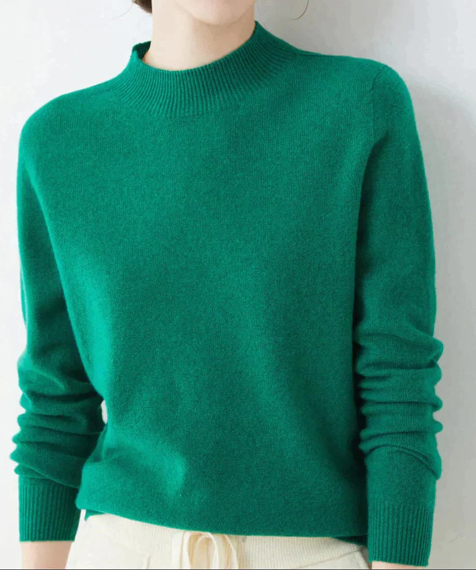 Elfreda | Cashmere Sweater with Crew Neck for Women