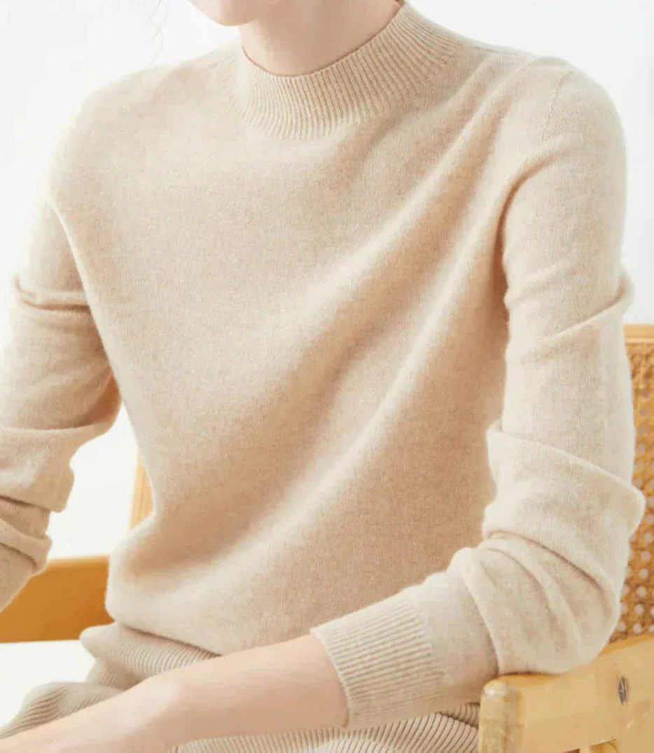 Elfreda | Cashmere Sweater with Crew Neck for Women