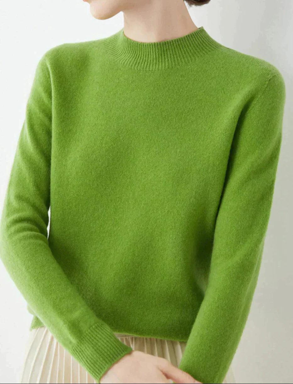 Elfreda | Cashmere Sweater with Crew Neck for Women