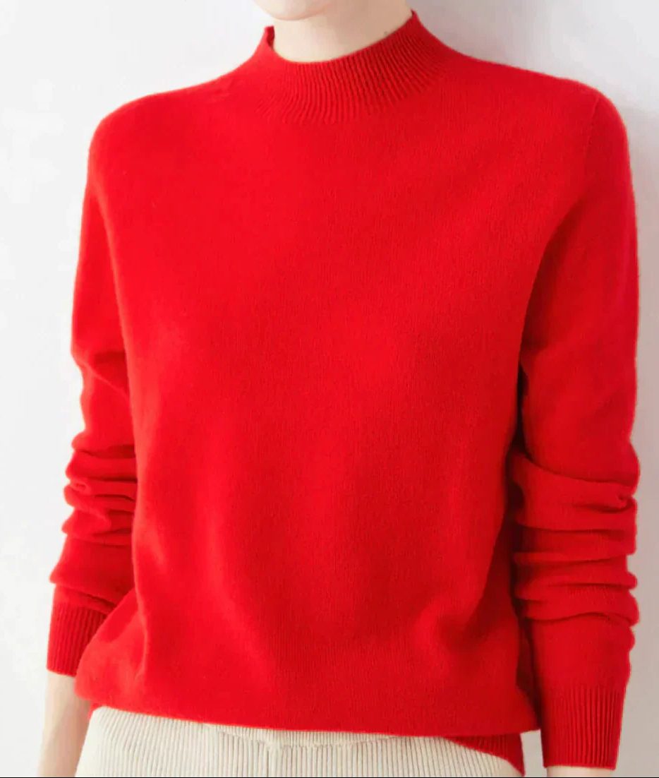 Elfreda | Cashmere Sweater with Crew Neck for Women