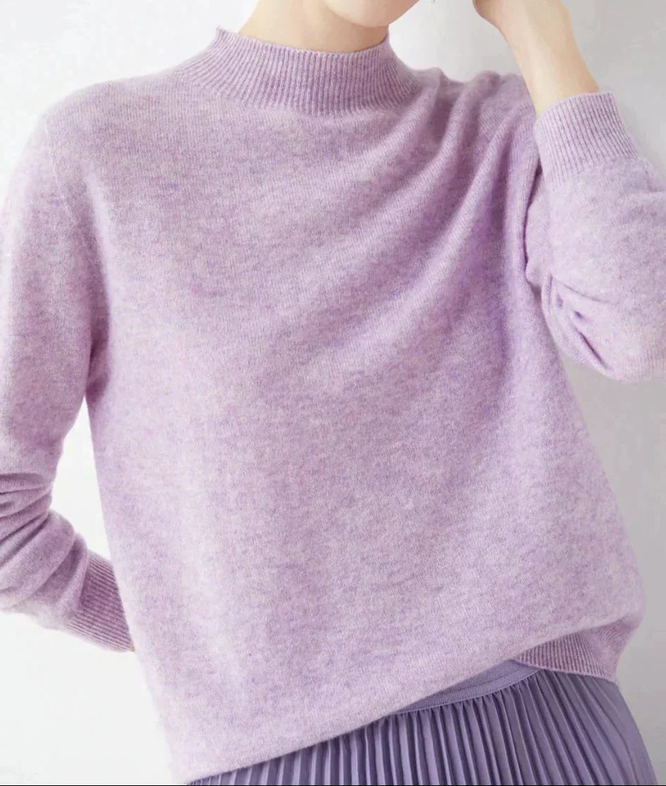 Elfreda | Cashmere Sweater with Crew Neck for Women
