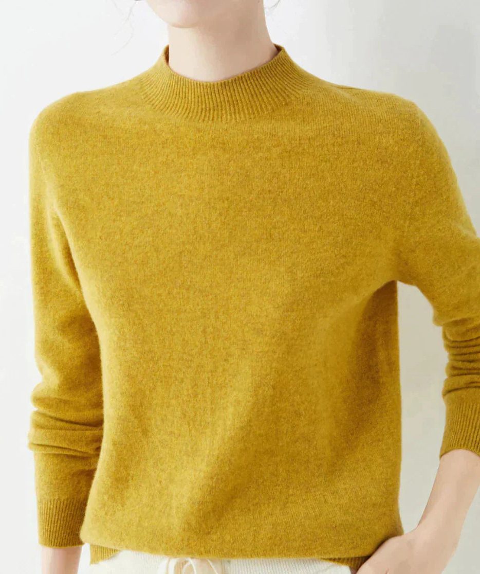 Elfreda | Cashmere Sweater with Crew Neck for Women