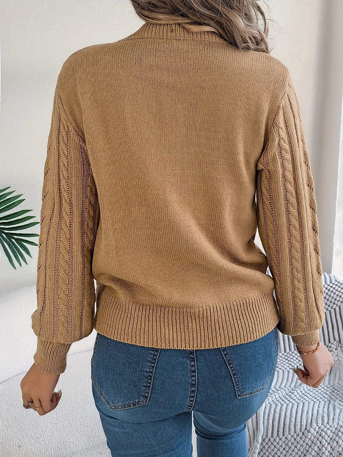 Ellen | Women's Cable Knit Sweater