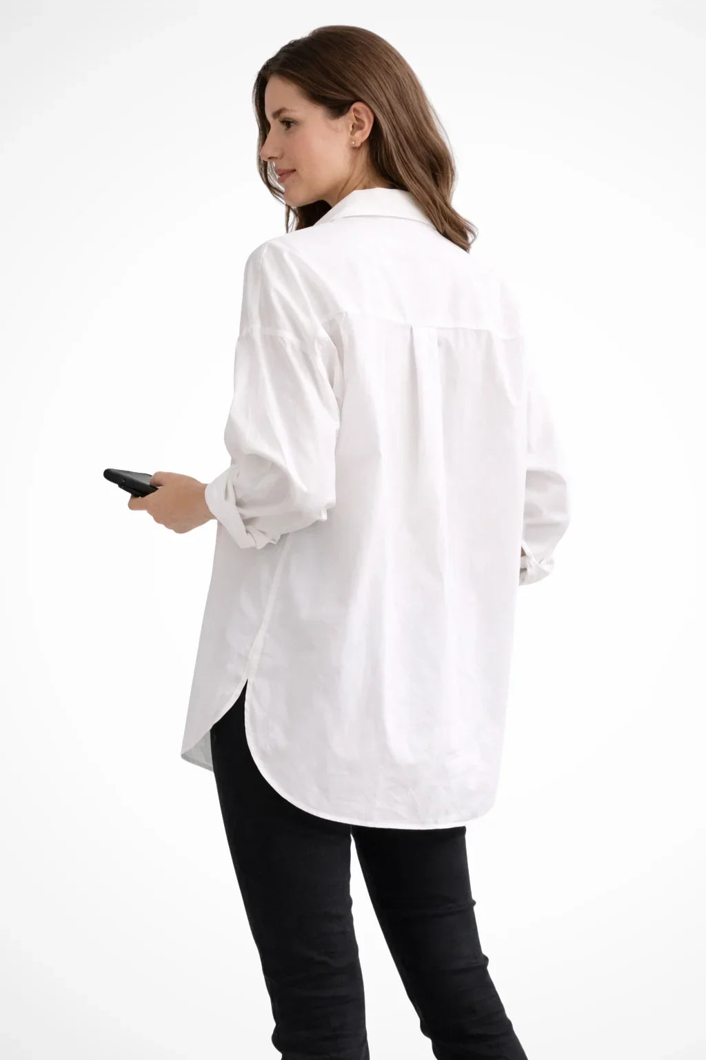 Ellie | Women's Oversized Button Up Shirt with Long Sleeves and Chest Pocket