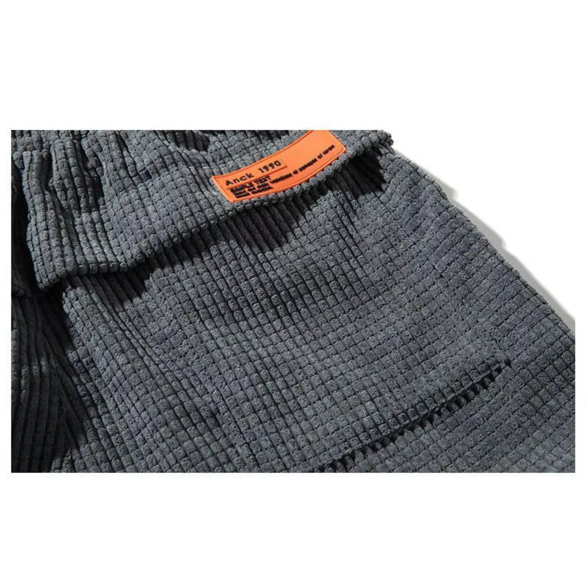 Women's corduroy drawstring pants with elasticated cuffs