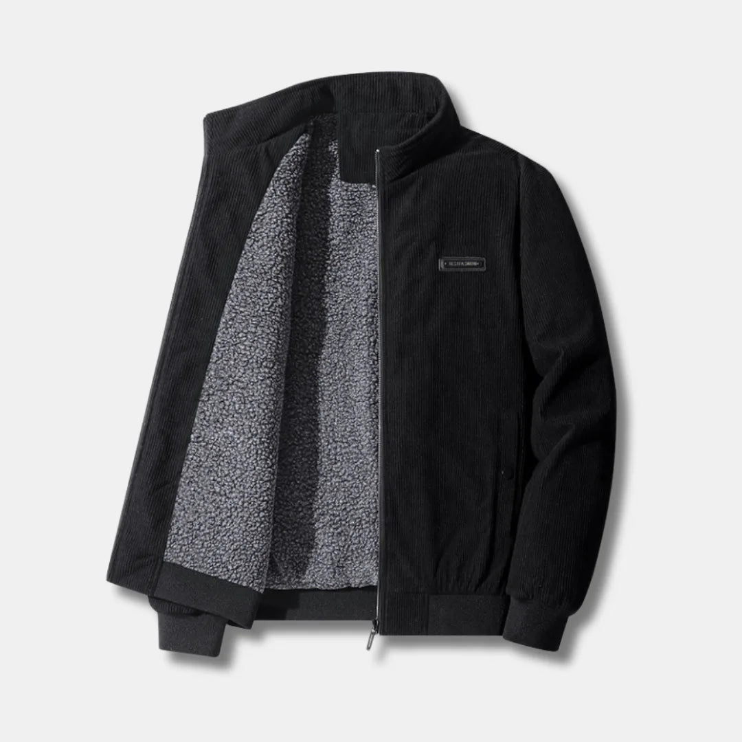Corduroy Jacket with Warm Sherpa Lining