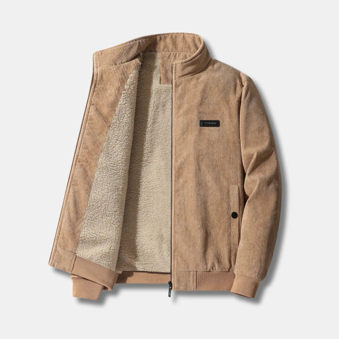 Corduroy Jacket with Warm Sherpa Lining