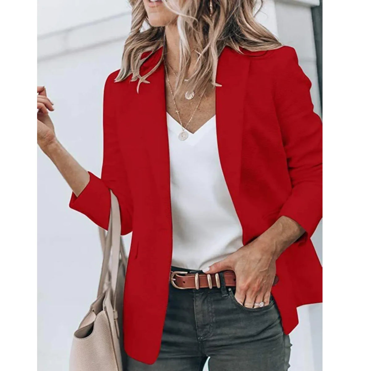 Dames Blazer met Getailleerde Pasvorm