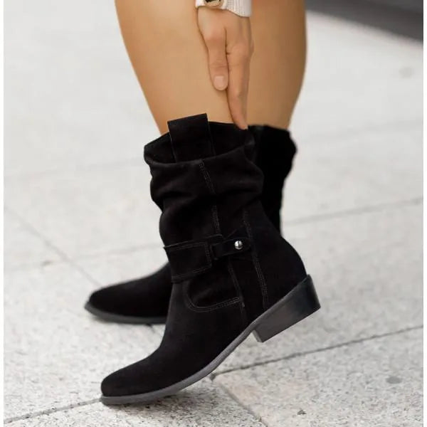 Elegant Ankle Boots with Zipper Closure