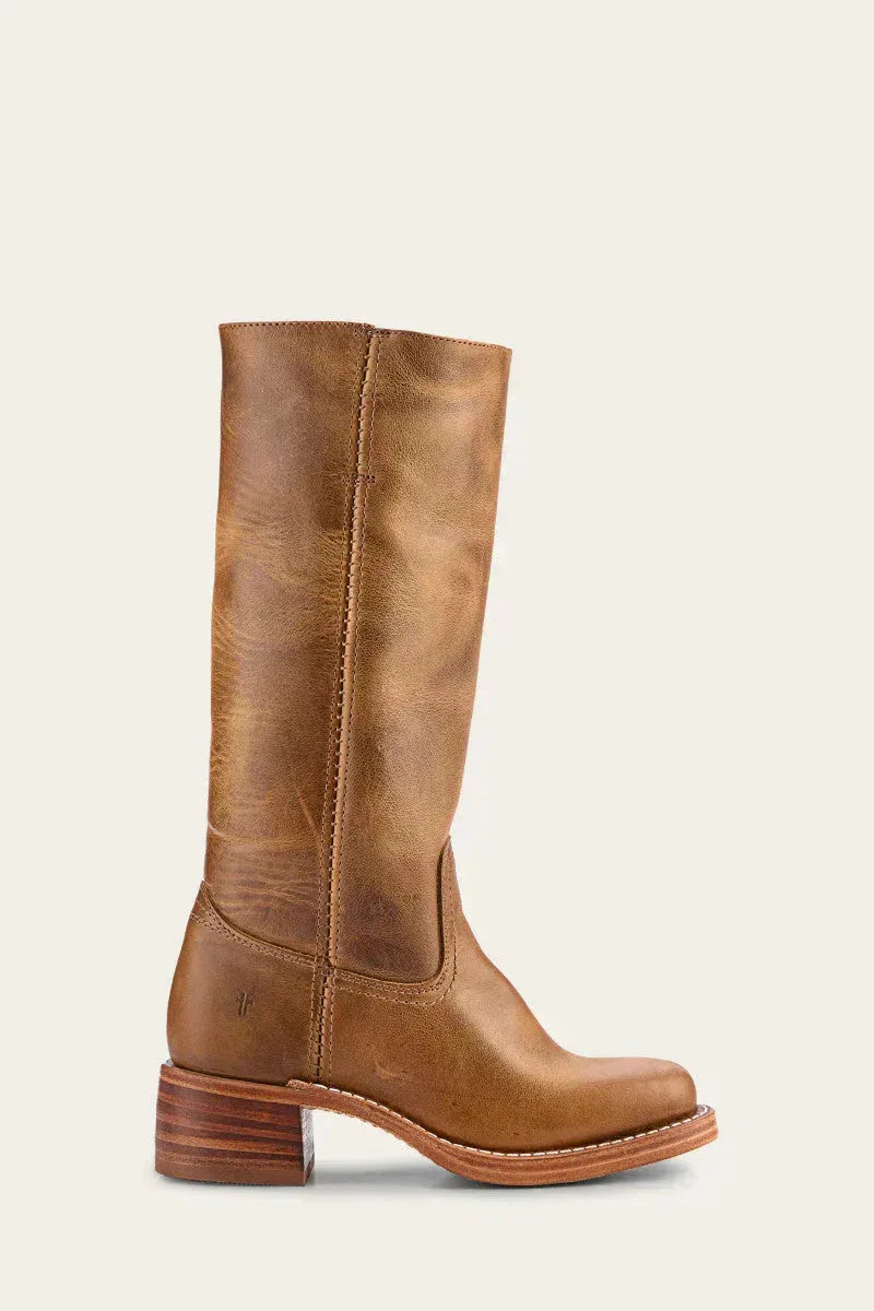 Knee-High Boots with Slim Fit and Structured Sole