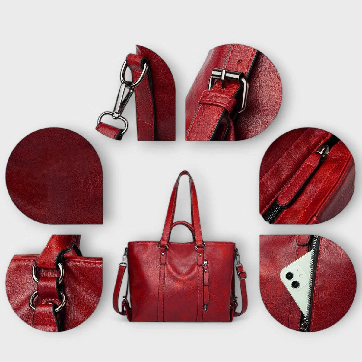 Large leather bag
