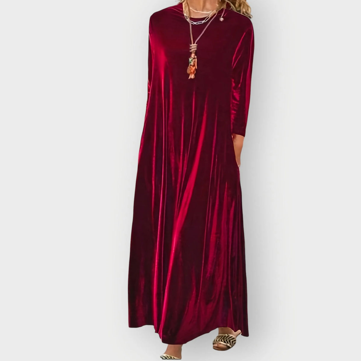 Luxe Velvet Flow Maxi Dress