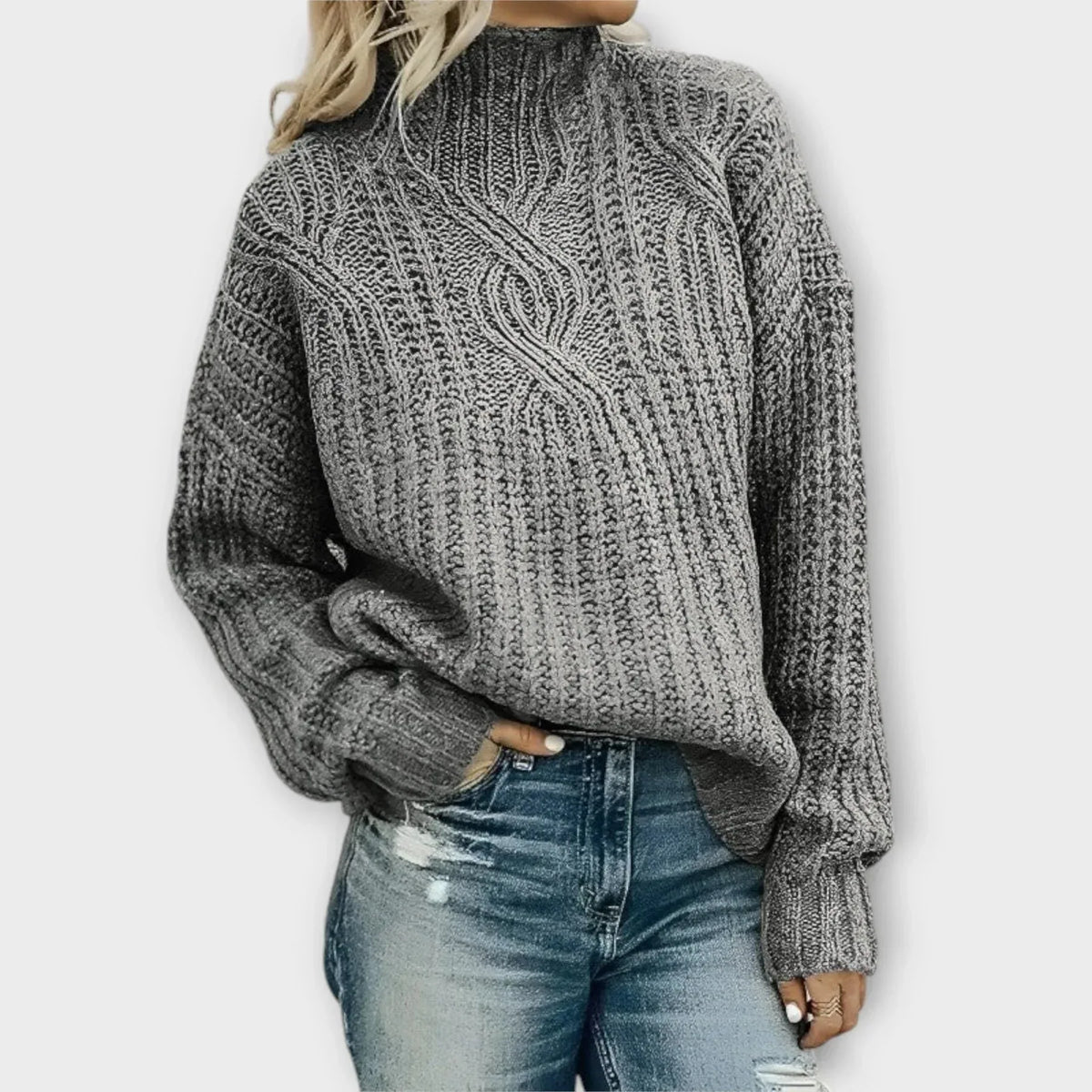 Modern High-Neck Sweater
