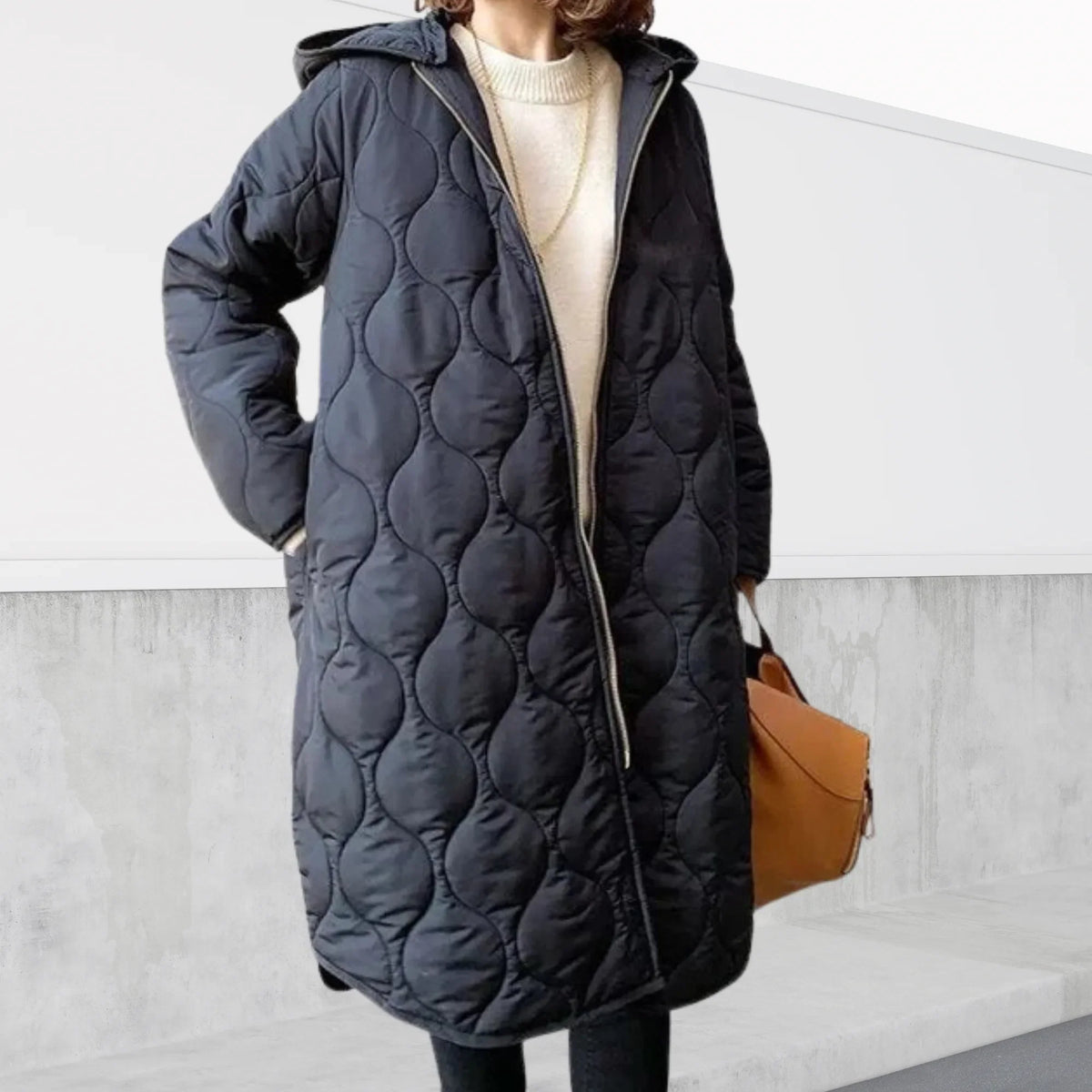 Oversized hooded Parka with details