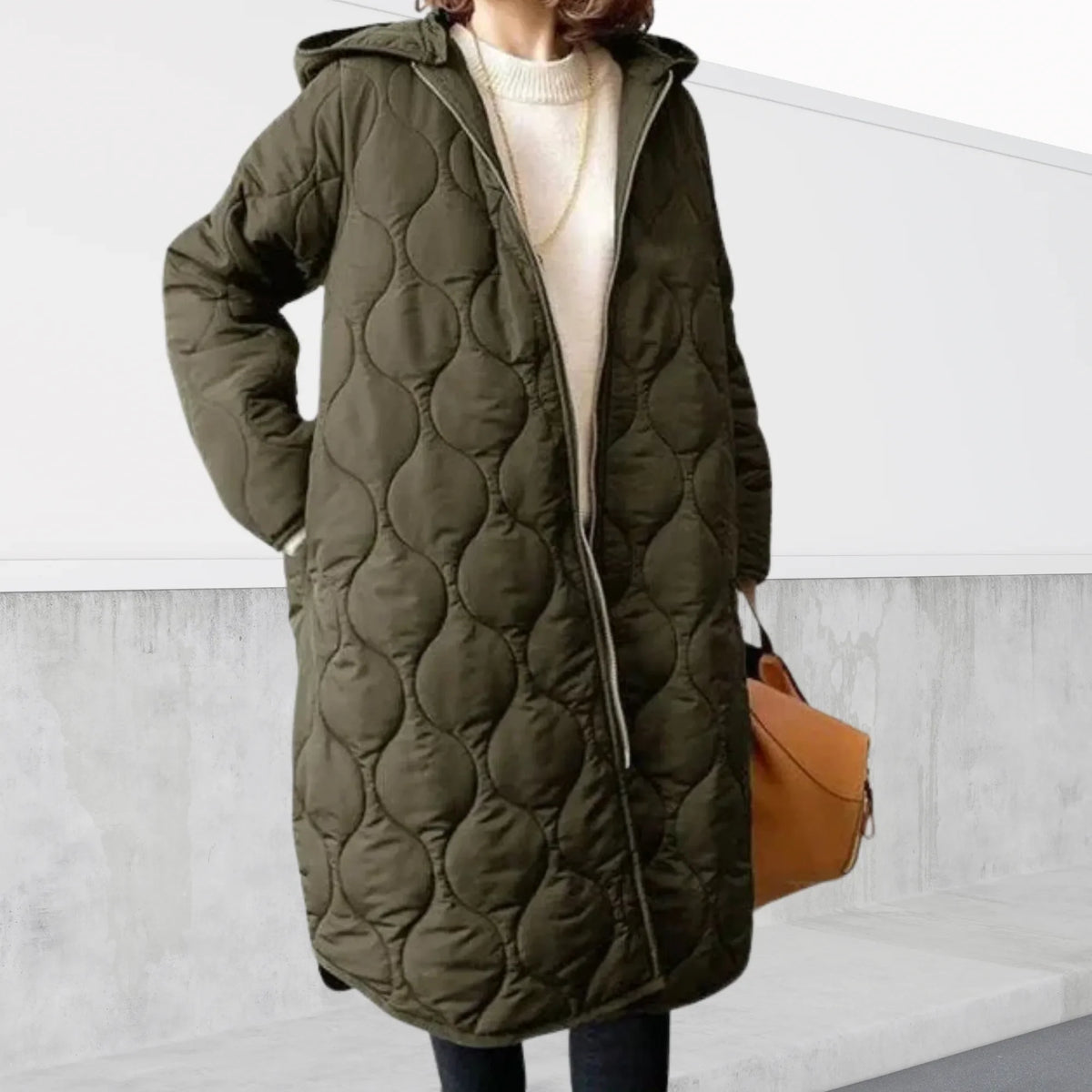 Oversized hooded Parka with details