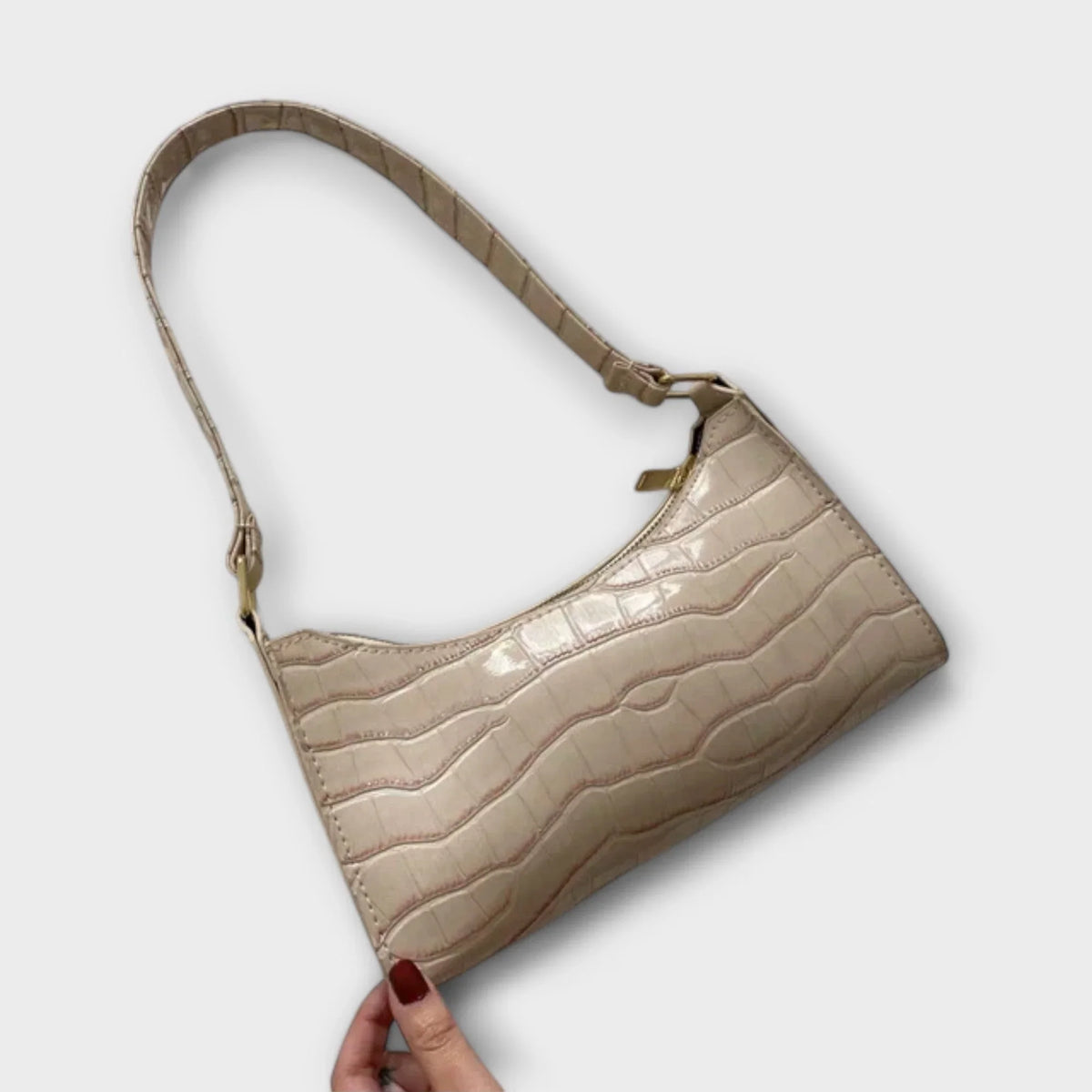 Shiny leather bag