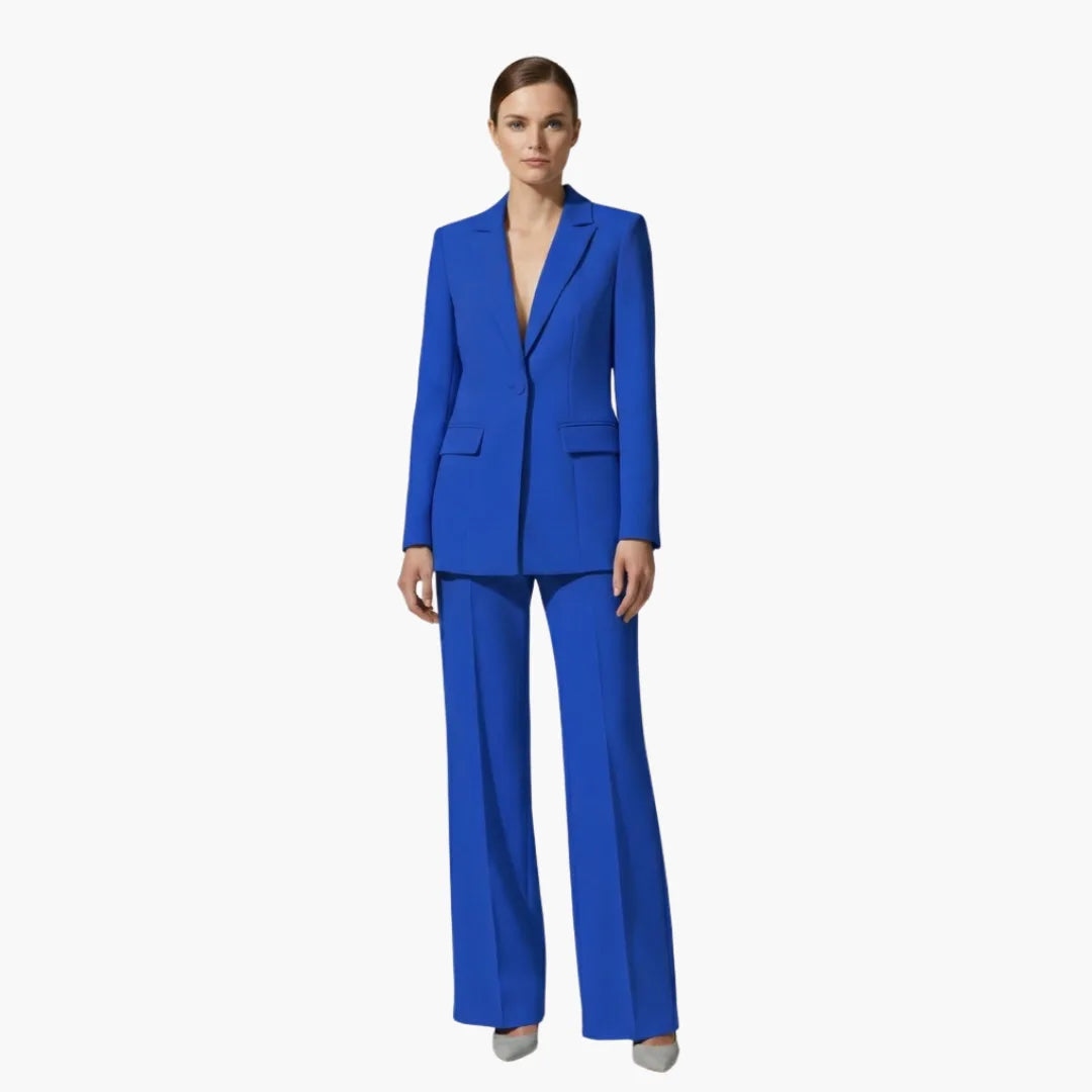 Women's Business Casual Blazer Suit Set