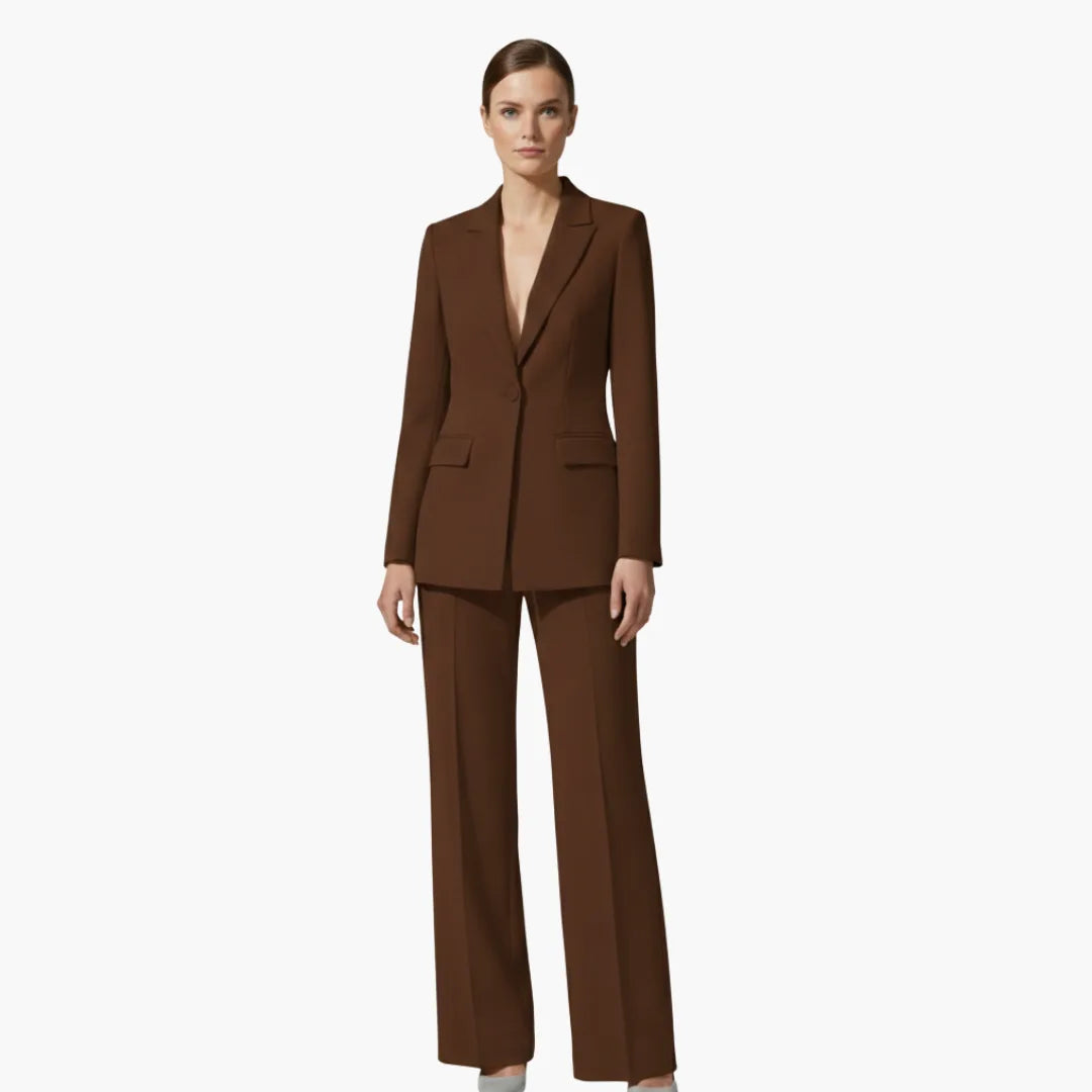 Women's Business Casual Blazer Suit Set