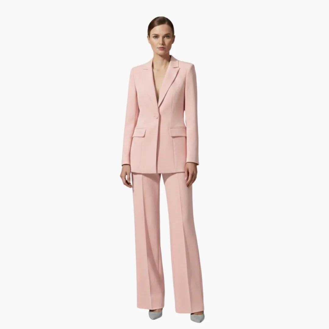 Women's Business Casual Blazer Suit Set