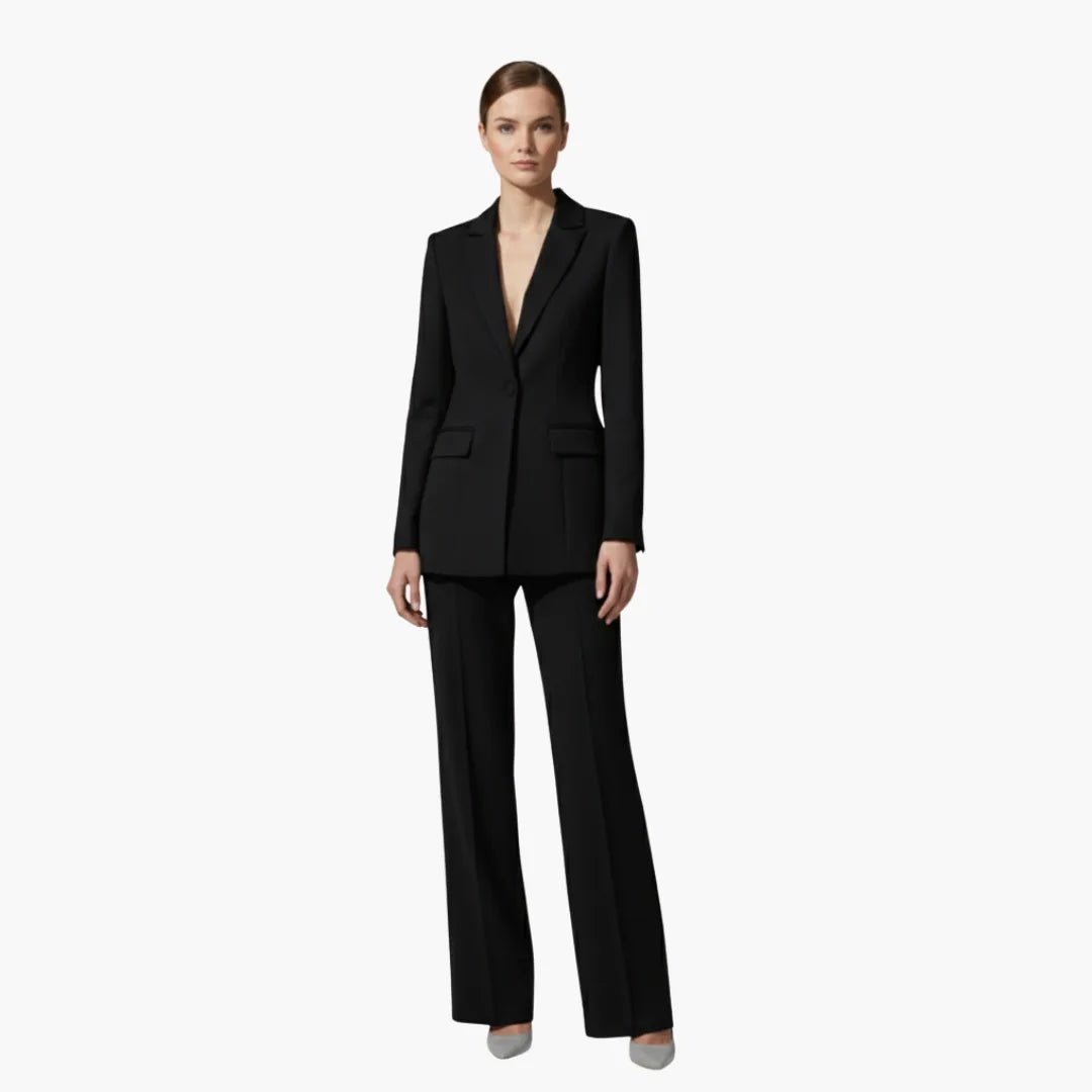Women's Business Casual Blazer Suit Set