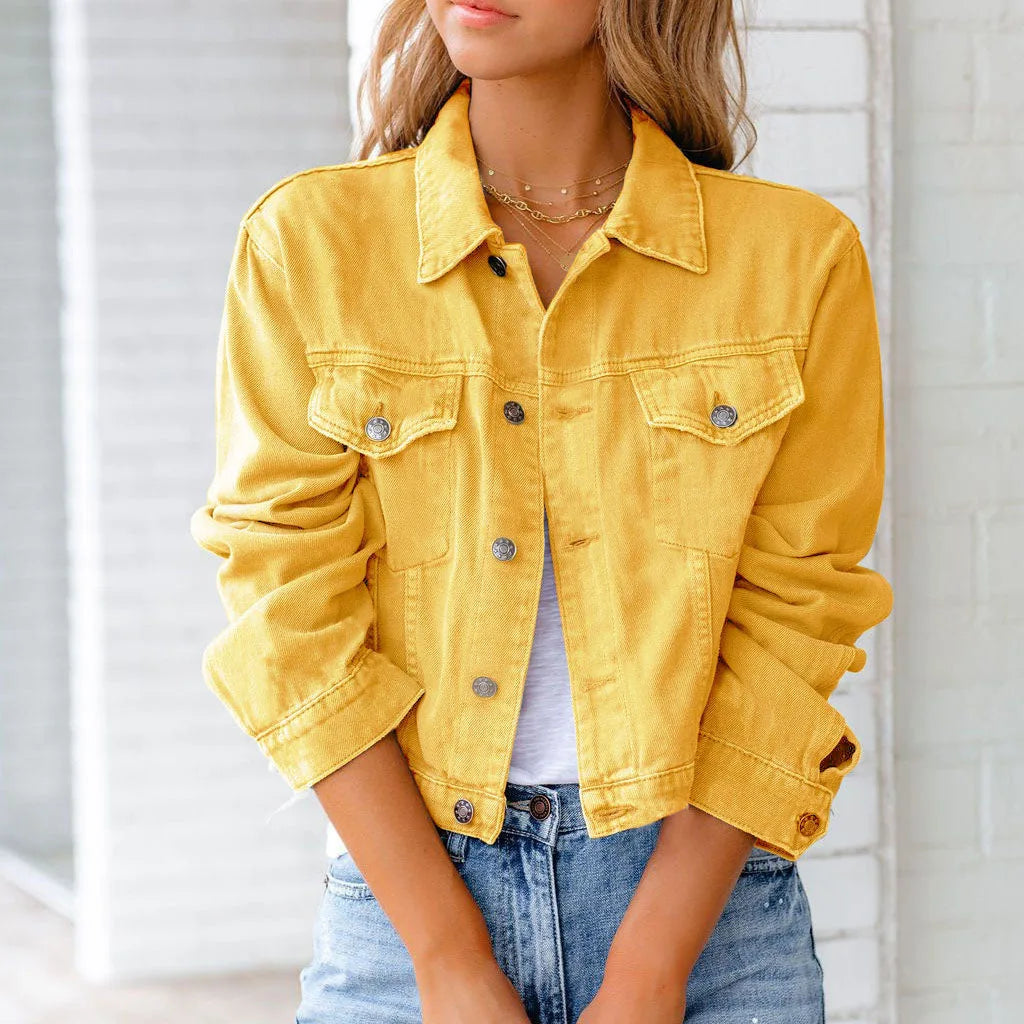 Women's Cropped Long Sleeve Jacket