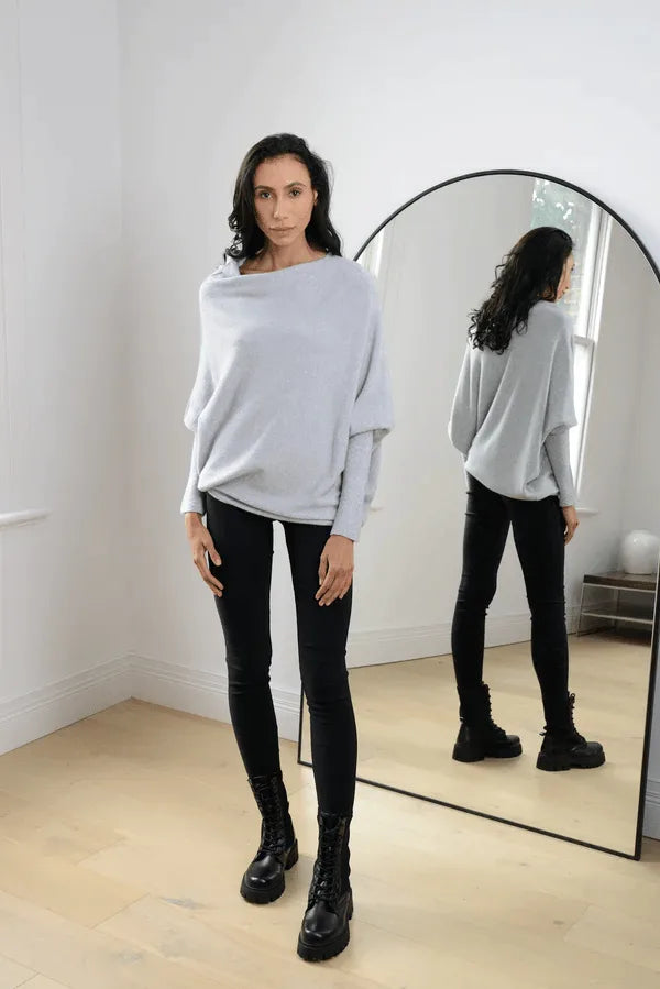 Women's Off Shoulder Long Sleeve Sweater