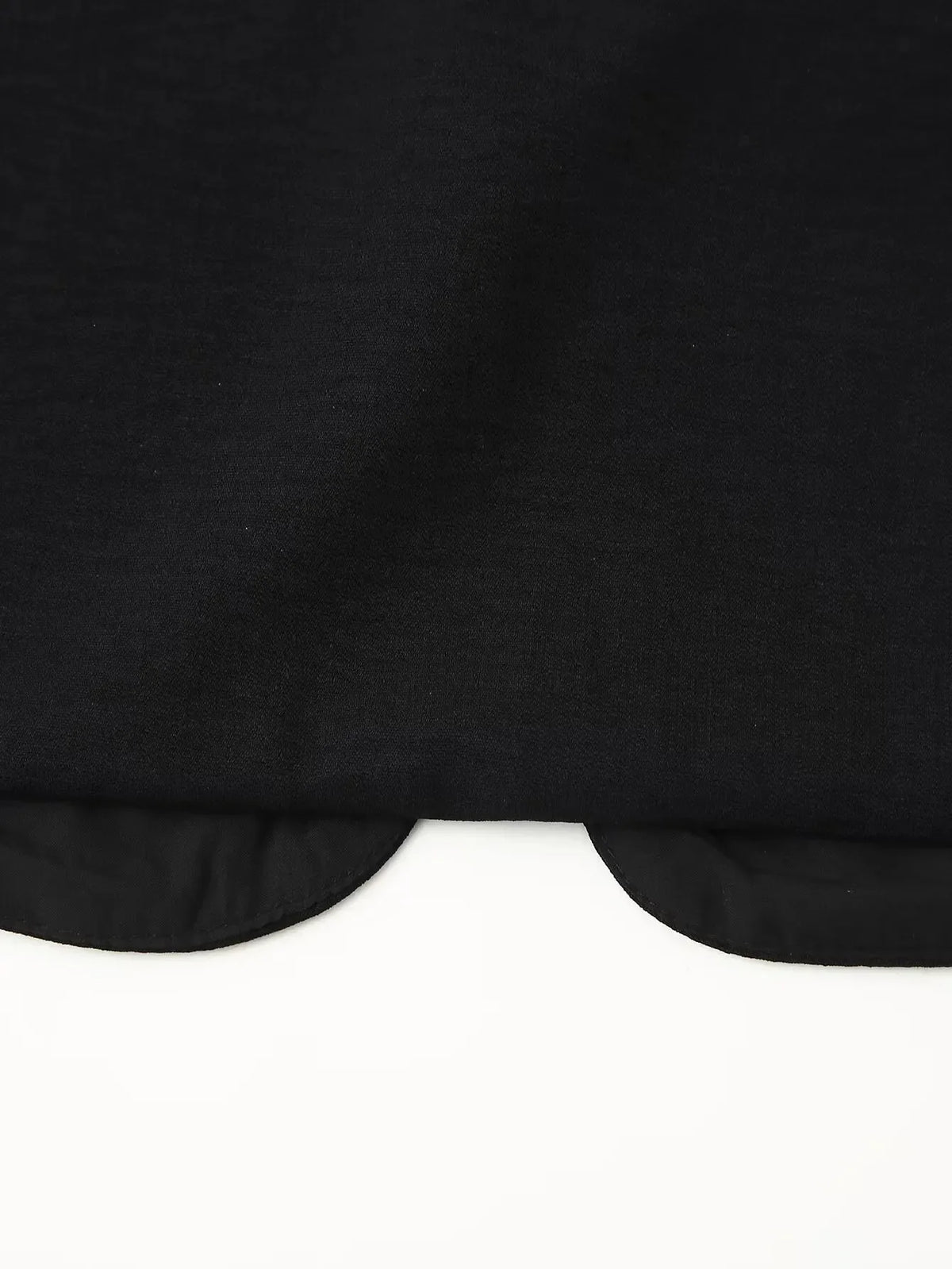 Women's open-front v-neck top with mirror work embroidery