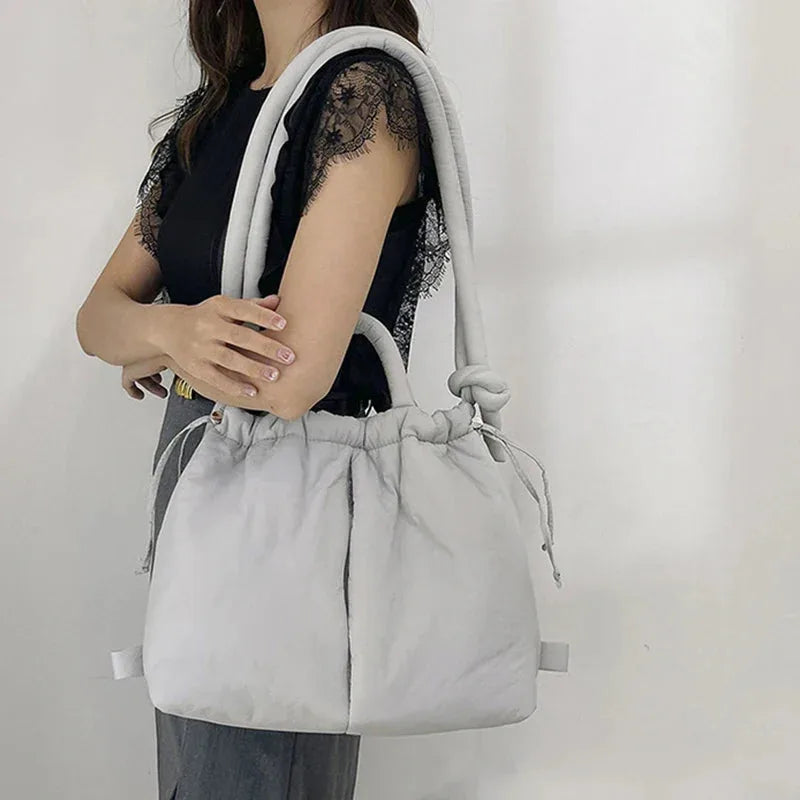Women's Quilted Puffer Tote Bag
