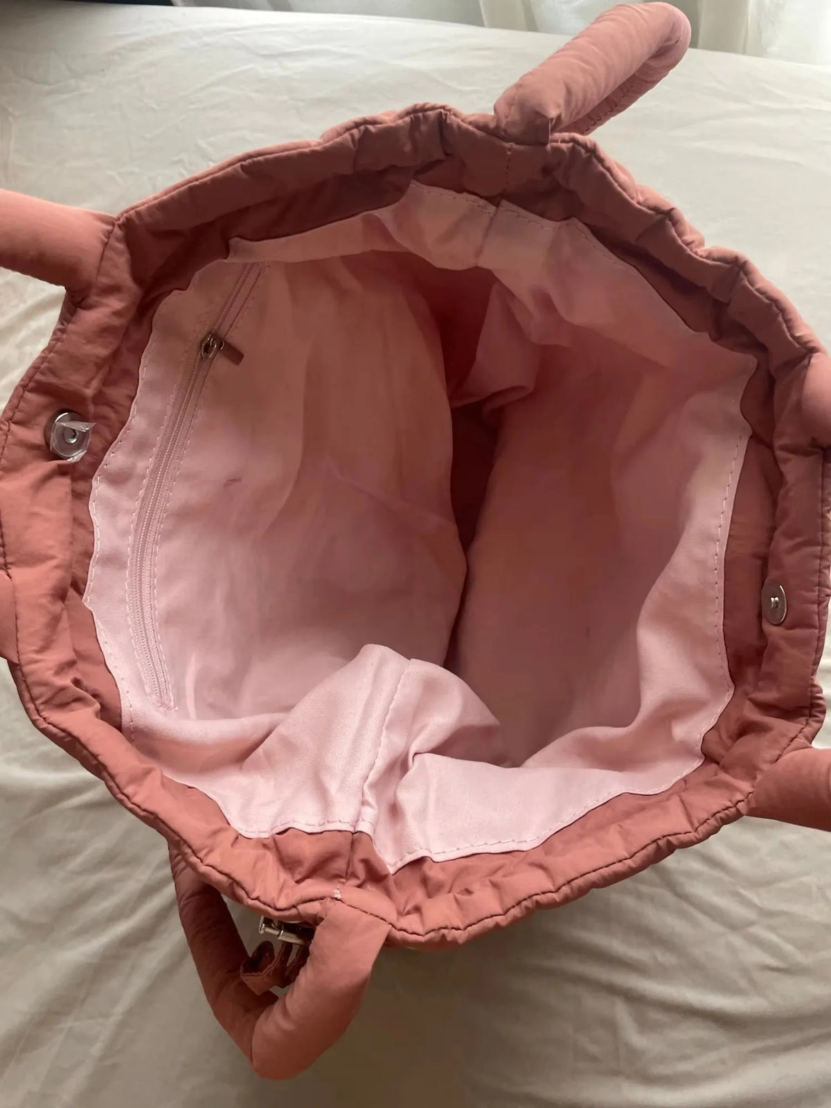 Women's Quilted Puffer Tote Bag