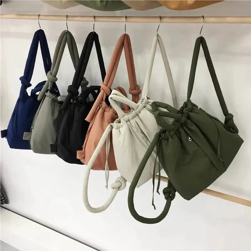 Women's Quilted Puffer Tote Bag