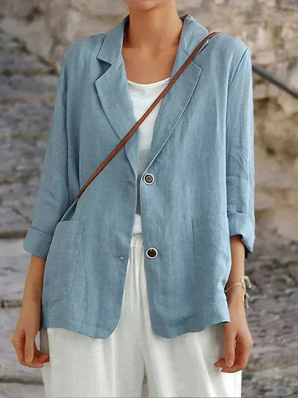 Women's Relaxed Two Button Blazer