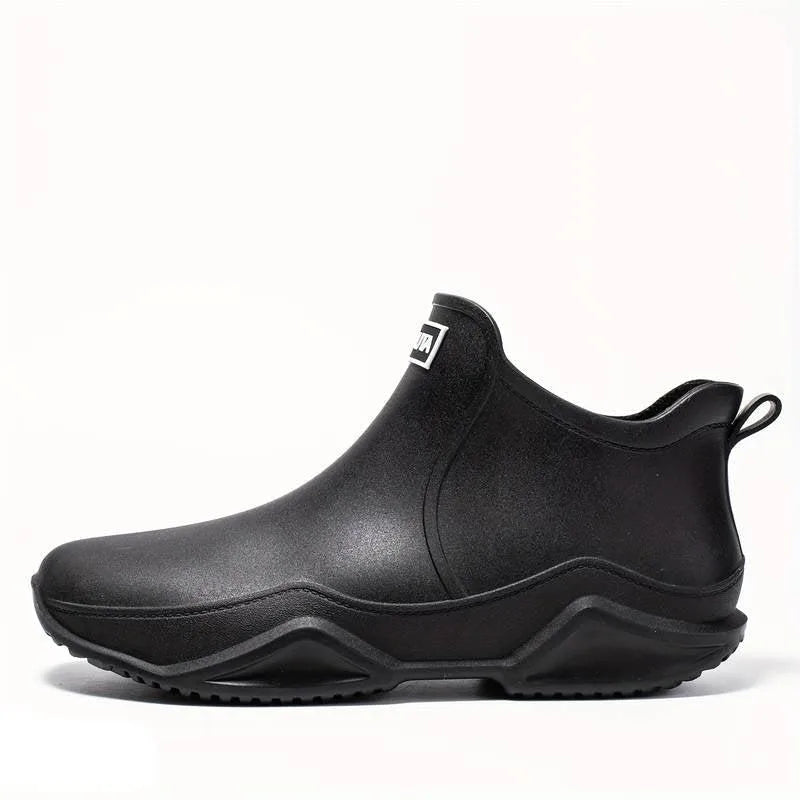 Women's waterproof ankle boots with chunky contrast sole