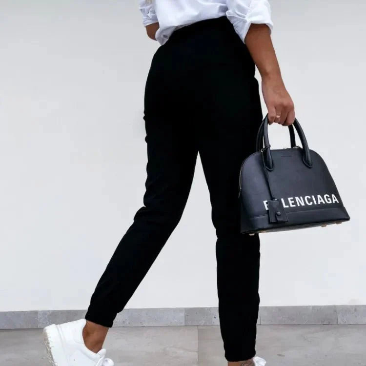 Eloise | Women's High Waist Cargo Pants with Button Front