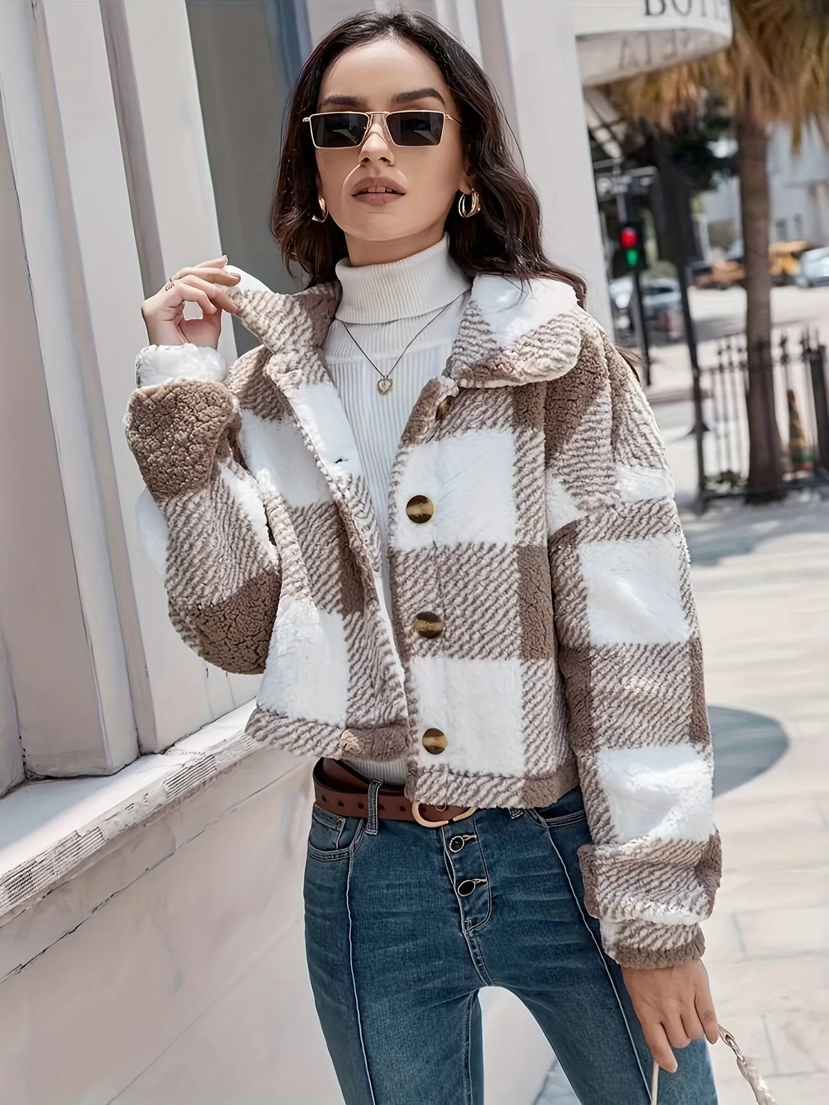 Emily | Women's Warm Plaid Jacket