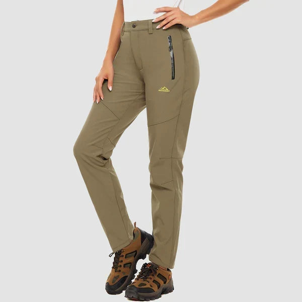 Women's Straight Leg Snow Pants, Zip Pocket, Long Length