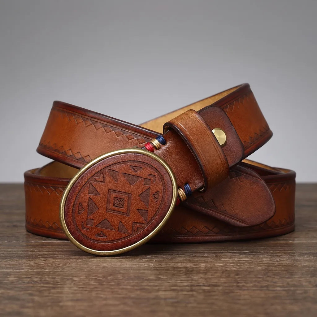 Emmett | Men's Leather Belt Buckle