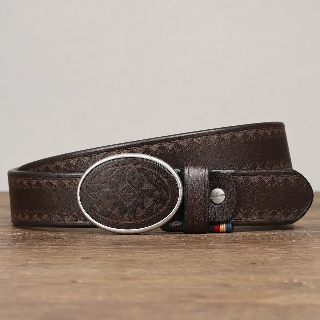 Emmett | Men's Leather Belt Buckle