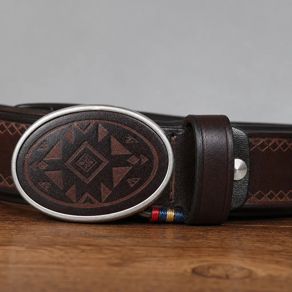 Emmett | Men's Leather Belt Buckle