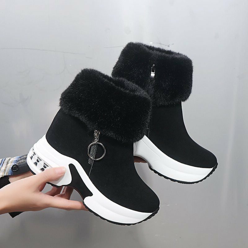 Eshe | Platform Lace-Up Snow Boots for Women