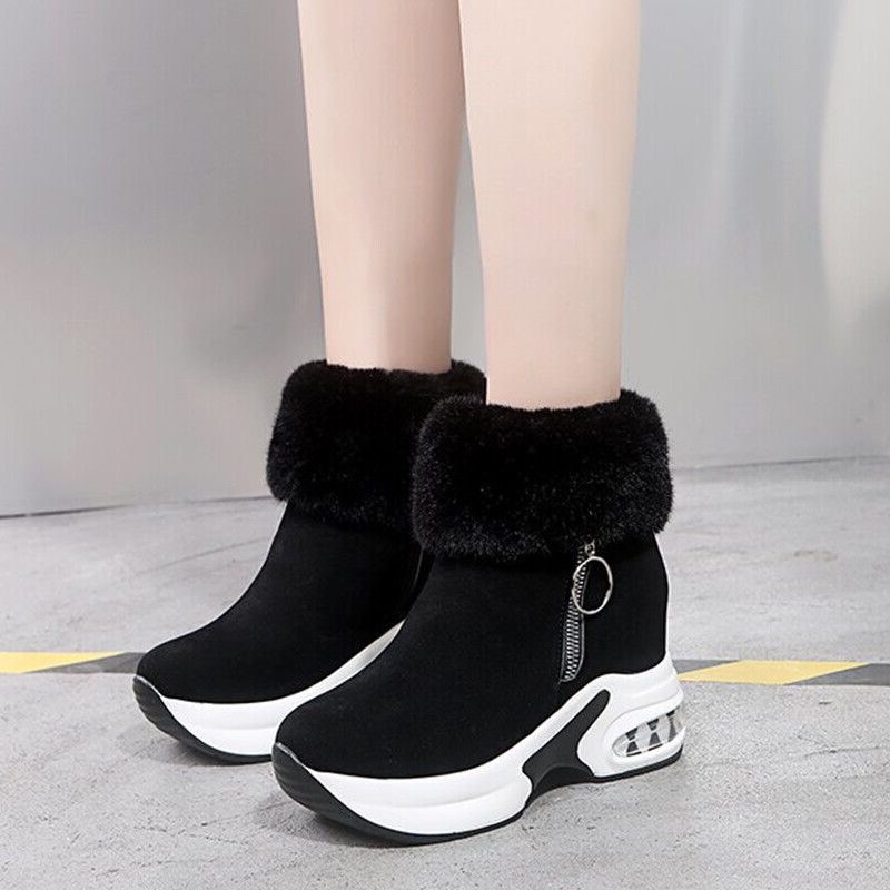 Eshe | Platform Lace-Up Snow Boots for Women
