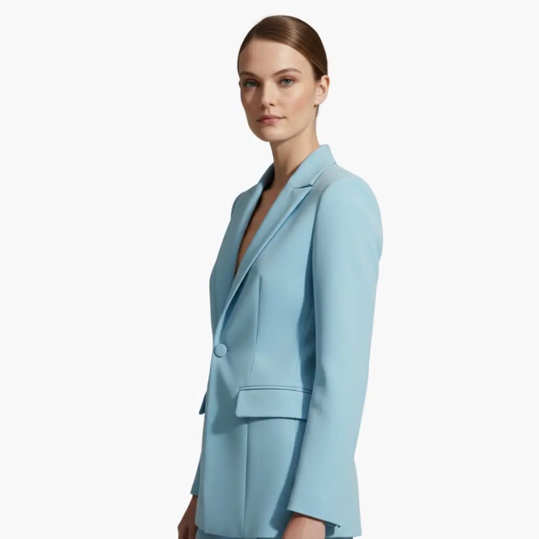 Esmeralda | Tailored Blazer Suit Set with Wide Leg Pants for Women