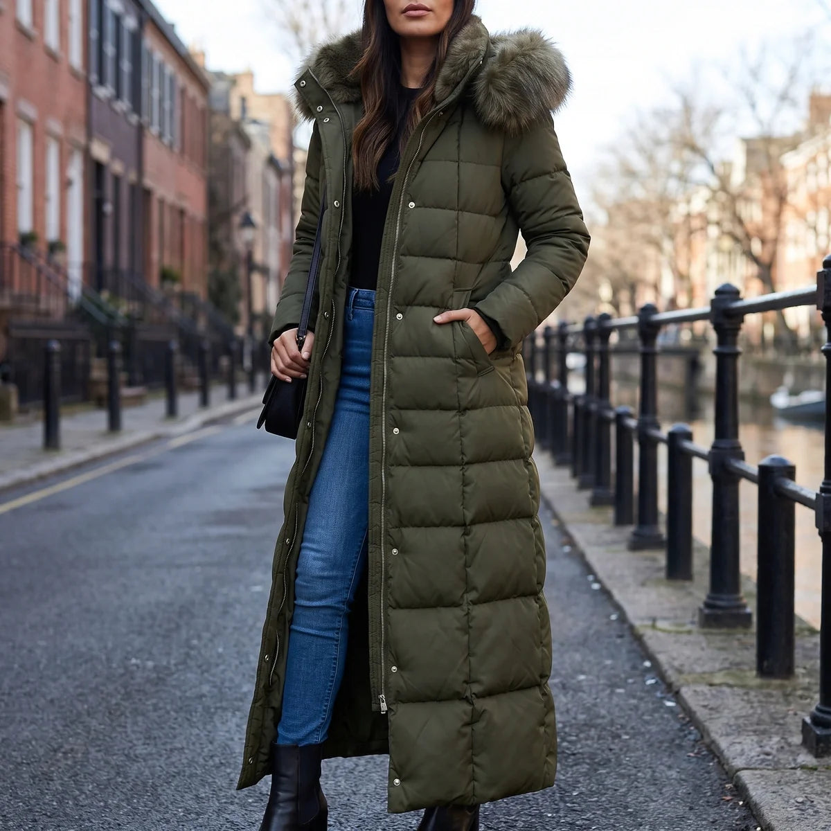 Evelyn Maxi Quilted Puffer Coat