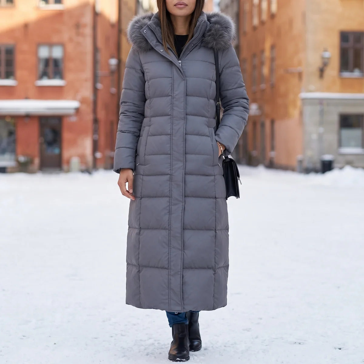 Evelyn Maxi Quilted Puffer Coat
