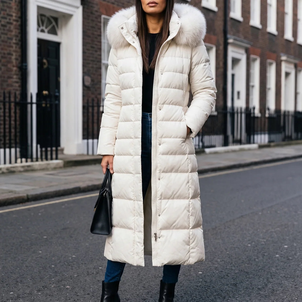 Evelyn Maxi Quilted Puffer Coat