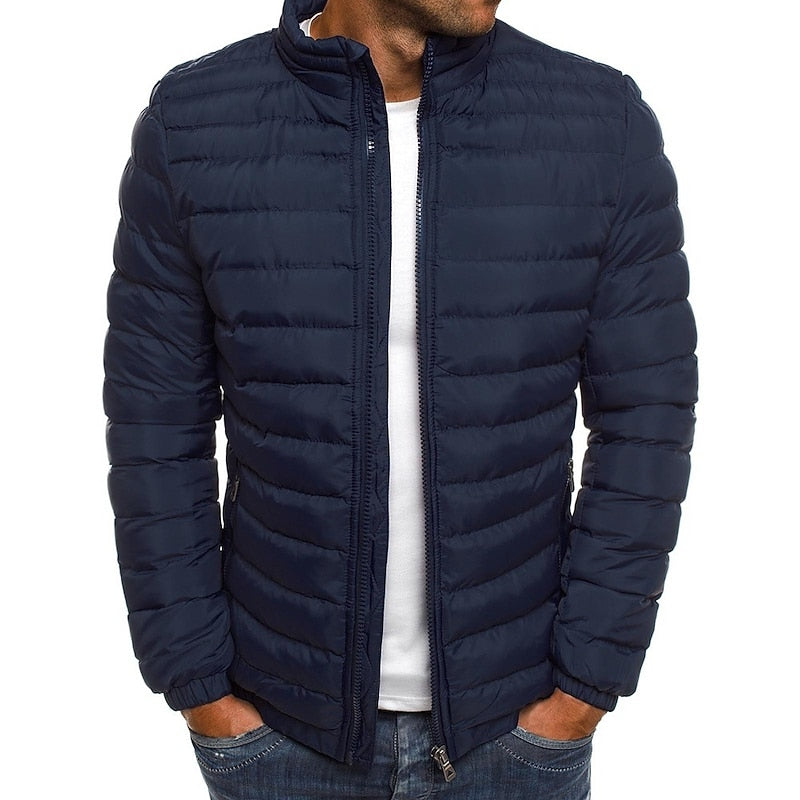 Women's Puffer Jacket with Down Filling and Zip Closure | Pockets | For Winter | Size S-2XL