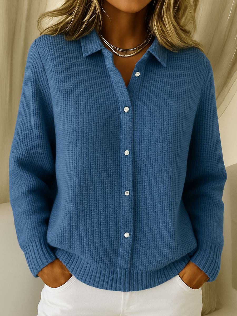 Women's Sweater with Fitted Cut | Size S-3XL | Blue, Dark Blue, Pink, Red