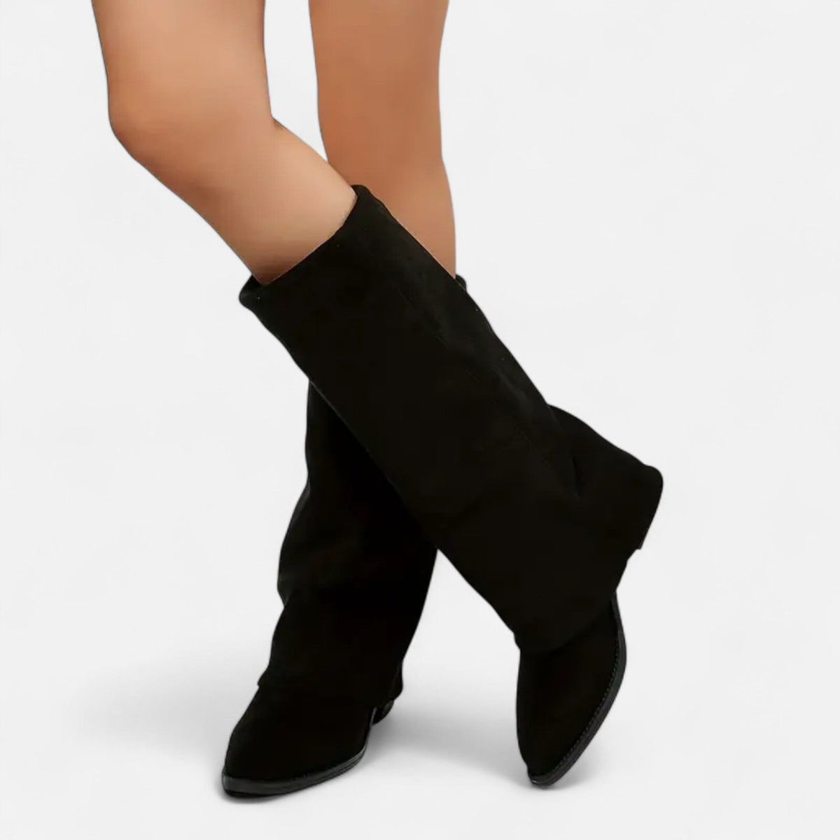 Emily | Womens Knee High Boots with Chunky Block Heel | Tall Boots for Spring and Fall | Brown, Black EU 36-43