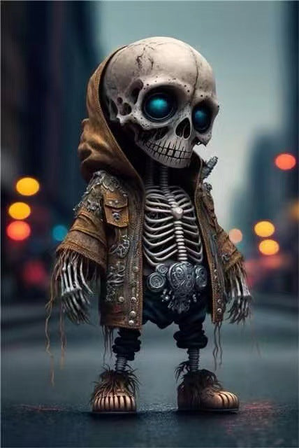 Halloween's Cool Skeleton Figurines - Resin Skeleton Doll Home Decor