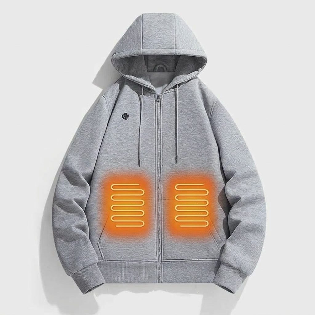 Farah | Heated Hoodie with Kangaroo Pocket and Zip for Women
